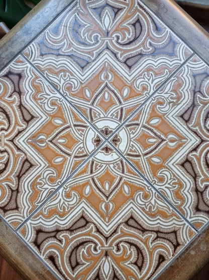 Mid Century tiled side table